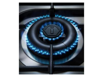 36" ILVE Majestic II Dual Fuel Liquid Propane Range with Brass Trim in Glossy Black - UM09FDQNS3BKG-LP