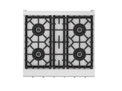 30" Hestan KRT Series 4-Burner Rangetop  with Natural Gas in Steeletto  - KRT304-NG