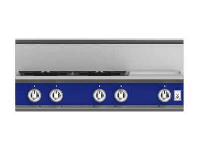 36" Hestan KRT Series 4-Burner Liquid Propane Rangetop  with 12" Griddle  - KRT364GD-LP-BU