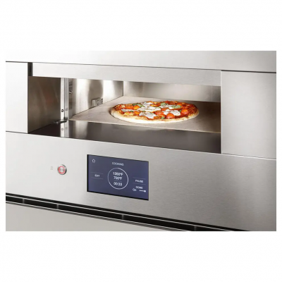 30" Monogram 1.23 Cu.Ft. Flush Electric Hearth Oven in Stainless Steel - ZEP30FRSS