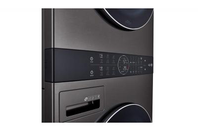 	27" LG Single Unit Front Load LG WashTower With Centre Control 5.2 Cu. Ft. Washer and 7.4 Cu. Ft. Electric Dryer - WKEX200HBA