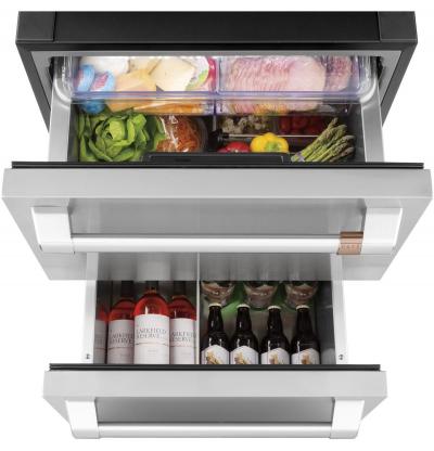 24" Café 5.7 Cu. Ft. Built-In Dual-Drawer Refrigerator - CDE06RP2NS1