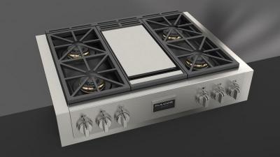 36" Fulgor Milano Sofia 600 Series Pro Gas Rangetop With Griddle - F6GRT364GS1