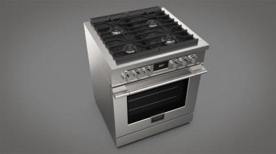 30" Fulgor Milano 400 Series Pro-Style Dual Fuel Range - F4PDF304S1