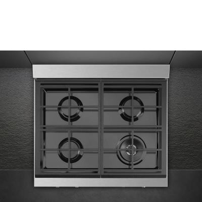 30" SMEG Gas Cooktop with 4 Sealed Burner in Stainless Steel - RTU304GX