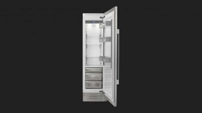 24" Fulgor Milano Stainless Steel Exterior Built-in Fridge - F7SRC24S1-R