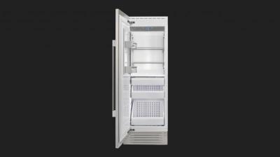 30" Fulgor Milano Stainless Steel Exterior Built-in Freezer - F7SFC30S1-L