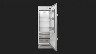 30" Fulgor Milano Stainless Steel Exterior Built-in Fridge Column - F7SRC30S1-R