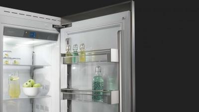 30" Fulgor Milano Stainless Steel Exterior Built-in Fridge Column - F7SRC30S1-R