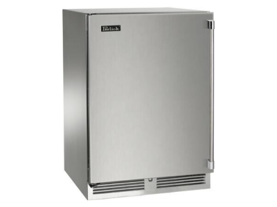 24" Perlick Indoor Signature Series Left-Hinged Undercounter Freezer in Solid Stainless Steel Door - HP24FS41LL