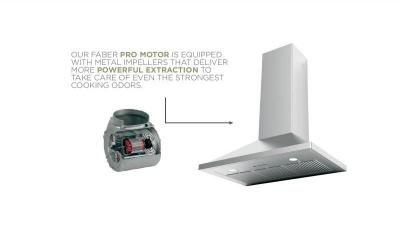 36" Faber Nova Pro Wall Mount Convertible Hood - NOPR36SSV