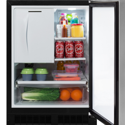 24" Marvel 5.9 Cu. Ft. Built-In Refrigerator Freezer With Crescent Ice Maker - MLRI224SS01A