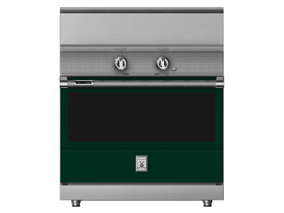 36" Hestan KRI Series Induction Range with 5 Elements in Grove - KRI36-BK-GR