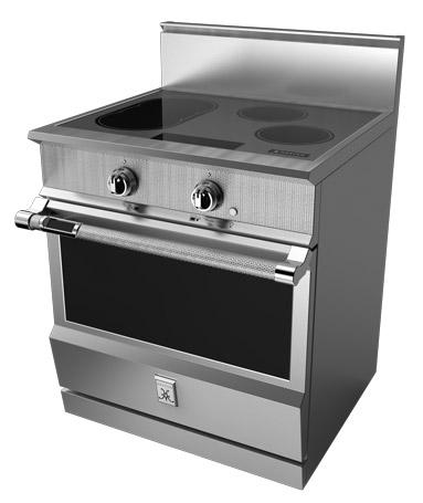 30" Hestan KRI Series Induction Range with 4 Elements in Steeletto - KRI30-BK