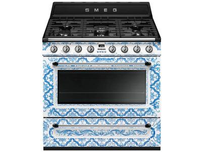 36" SMEG Divina Cucina Freestanding Dual Fuel Range - TRU36GMDGM