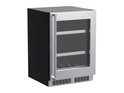 24" Marvel Professional 5.5 Cu. Ft.  Built-In Beverage Center With Reversible Hinge - MPBV424SG31A