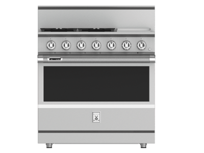 36" Hestan KRD Series Natural Gas Dual Fuel Range with 5-Burner - KRD364GD-NG