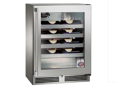 24" Perlick 3.1 Cu. Ft. Signature Series Shallow Depth Indoor Wine Reserve - HH24WS43RL