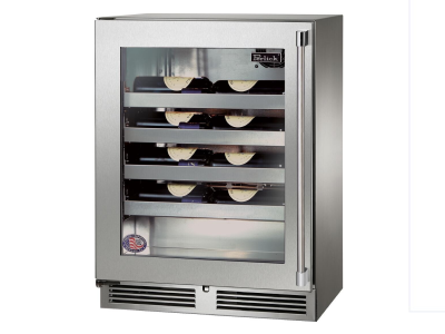 24" Perlick 3.1 Cu. Ft. Signature Series Shallow Depth Indoor Wine Reserve - HH24WS43L