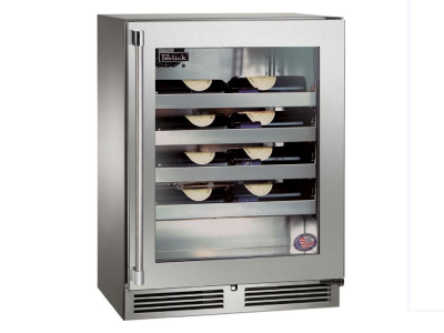 24" Perlick 3.1 Cu. Ft. Signature Series Shallow Depth Indoor Wine Reserve - HH24WS43R