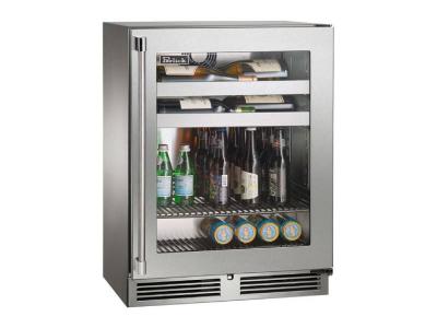 24" Perlick 3.1 Cu. Ft. Signature Series Shallow Depth Indoor Beverage Center - HH24BS43RL