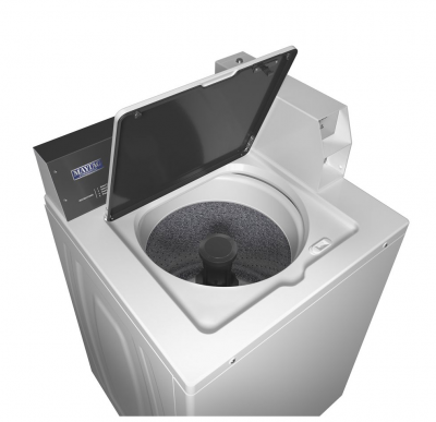 27" Maytag Commercial 3.27 Cu. Ft. Non-Vend Top Load Washer in White - MAT20MNAWW