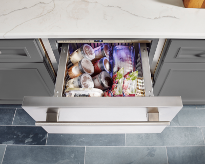 24" True Residential 4.2 Cu. Ft. Undercounter Freezer Drawer in Stainless Steel - TUF-24-D-SS-C