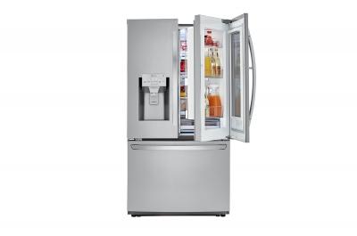 36" LG 22 Cu.ft Counter Depth Smudge Resistant Refrigerator With InstaView Door-in-Door  - LFXC22596S