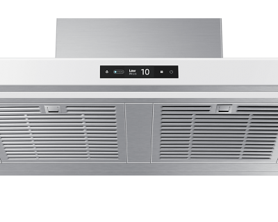 30" Samsung Bespoke 7 Series Hood with Triple Air Sensor in White Glass - NK30CB700W12AA