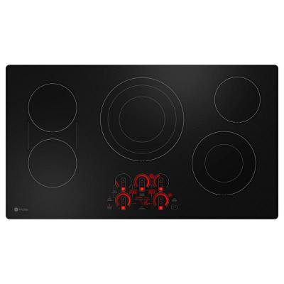 36" GE Profile Built-in Touch Control Electric Cooktop in Black - PEP7036DTBB