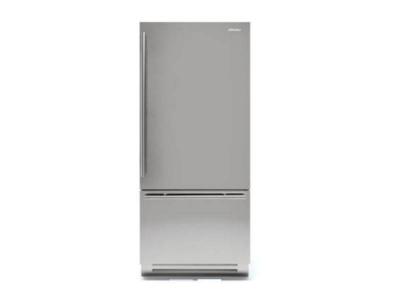 24" Fhiaba Brilliance Series Interior Right Hinge Stainless Steel Fridge With Freezer - BKI24B-RST