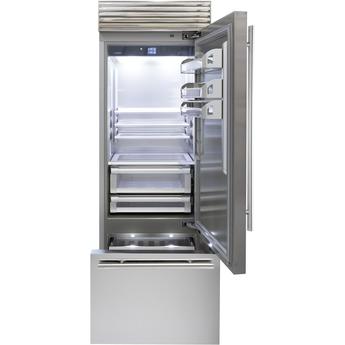 30" Fhiaba X-Pro Series Bottom Freezer Right Hinge Refrigerator in Stainless Steel - FP30BI-RST