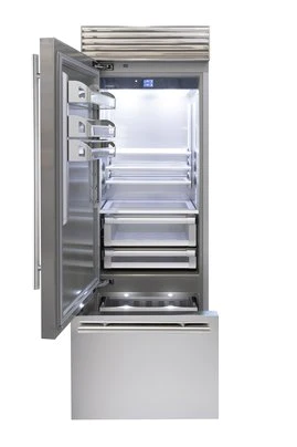 30" Fhiaba X-Pro Series Bottom Freezer Left Hinge Refrigerator in Stainless Steel - FP30BI-LST