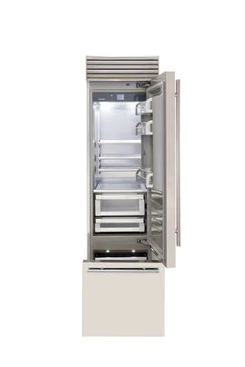 24" Fhiaba Bottom Mount Right Hinge Fridge with Freezer in Stainless Steel - FP24B-RST