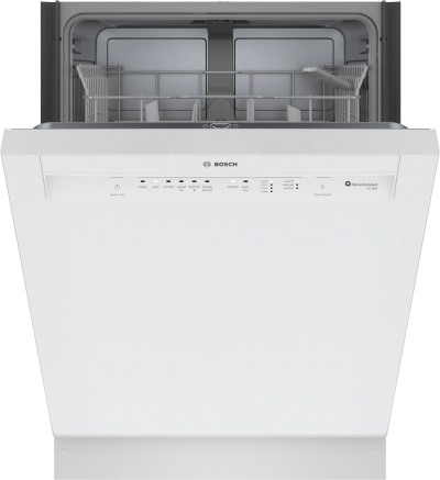 24" Bosch 100 Series 50 dBA Dishwasher in White - SHE3AEM2N