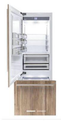 24" Fhiaba Brilliance Series Interior Left Hinge Overlay Fridge With Freezer - BI24B-LOT