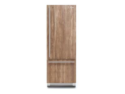 24" Fhiaba Brilliance Series Interior Right Hinge Overlay Fridge With Freezer - BI24B-ROT