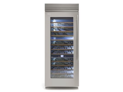 36" Fhiaba X-Pro Series Left Hinge Column Wine Cellar in Stainless Steel - FP36WCC-LS1