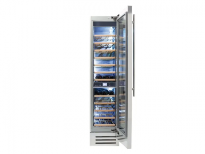 18" Fhiaba Classic Series Right Hinge Built-In Dual Zone Wine Cooler in Stainless Steel - FK18WCC-RS1