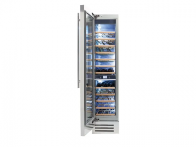 18" Fhiaba Classic Series Left Hinge Built-In Dual Zone Wine Cooler in Stainless Steel - FK18WCC-LS1