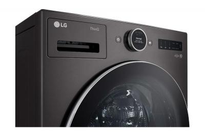 27" LG 5.8 Cu. Ft. Front Load Washer with AI DD 2.0 and LCD Knob - WM6700HBA