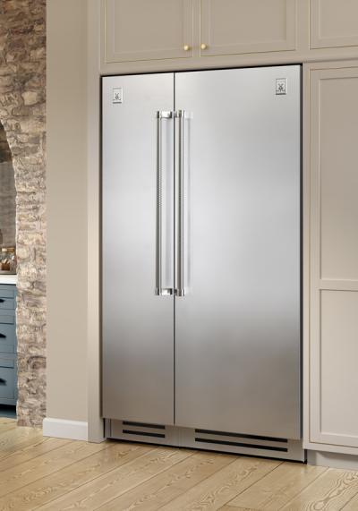 30" Hestan KRC Series Right-Hinge Column Refrigerator in Steeletto - KRCR30