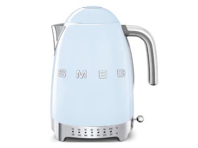 SMEG 50's Style Kettle With Plastic Button In Pastel Blue - KLF04PBUS