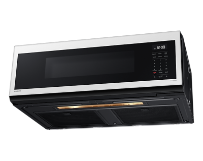 Samsung 1.1 cu.ft. Bespoke Slim Over the Range Microwave with 400 CFM - ME11CB751012AC