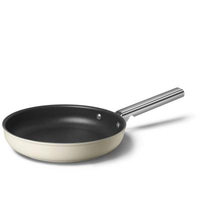 SMEG 50's Style Frypan With Long Handle In Cream - CKFF2601CRM