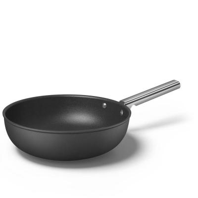 SMEG 50's Style Cookware Wok With 30 Inch Diameter In Black - CKFW3001BLM