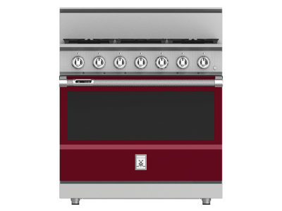 36" Hestan KRD Series Liquid Propane Dual Fuel Range with 5-Burner - KRD364GD-LP-BG