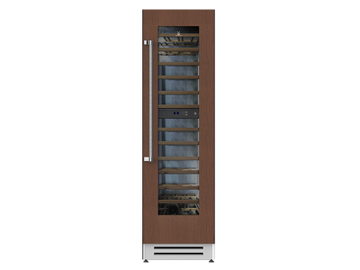 24" Hestan KWC Series Wine Cooler with Custom Wood Panels - KWCL24-OV