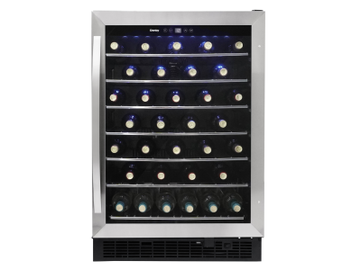 24" Danby 5.7 Cu. Ft. Built-in Wine Cooler in Black Stainless Steel - DWC057A1BSS