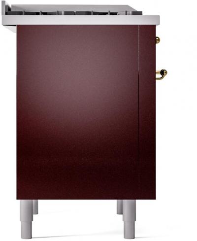 36" ILVE Professional Plus II Dual Fuel Liquid Propane Freestanding Range with Bronze Trim - UP36FNMP/BUB LP